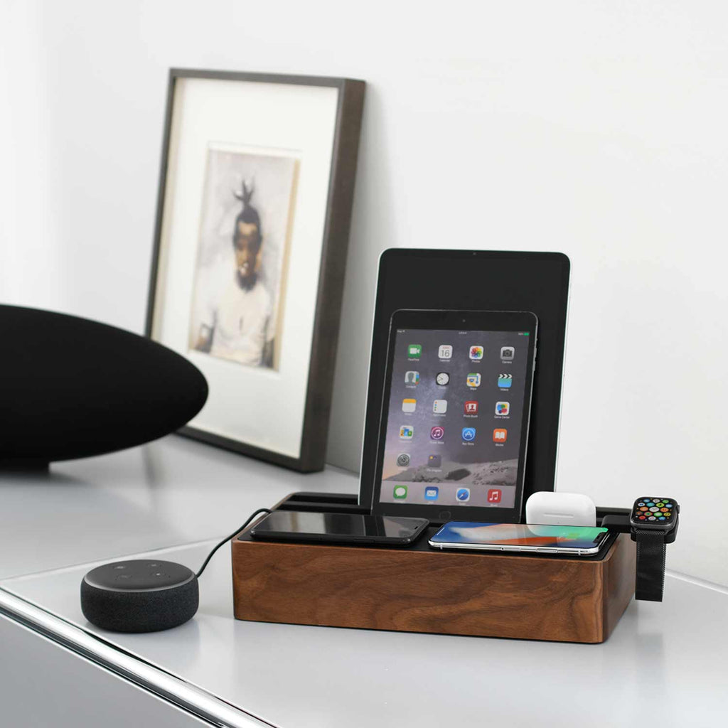 ALLDOCK Wireless Family Walnut & Black Package