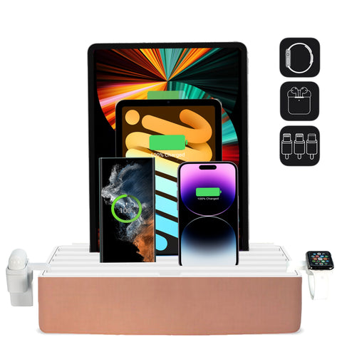 ALLDOCK Classic FAMILY Alu Rose Gold & White Package