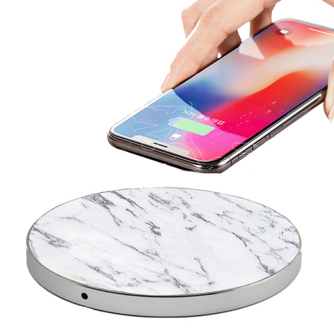 LuxeTech Wireless Pad - White Marble